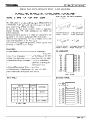 Datasheet TC74AC273FW manufacturer Toshiba